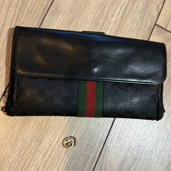 Vintage Gucci Wallet Sherry GG - Picture 4 of 17